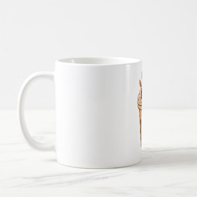 Funny Cute Fall Autumn Cute Pumkin Coffee Mug (Left)