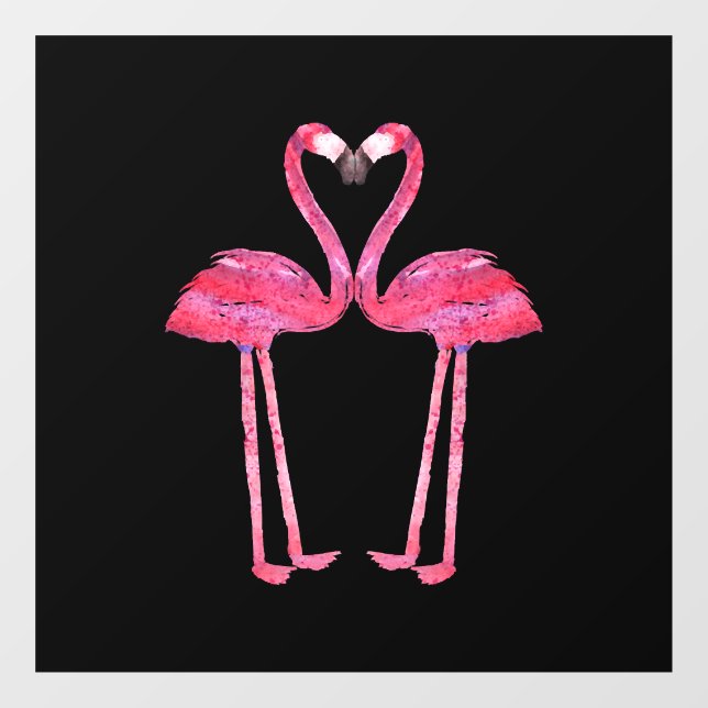 Funny Cute Flamingo Couple Love Heart Animal (Sheet)