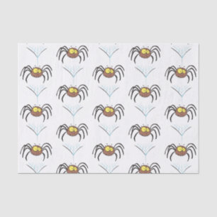 Funny cute fluffy spider cartoon tissue paper