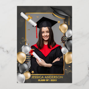 Funny Cute Frame Photo Graduation Party