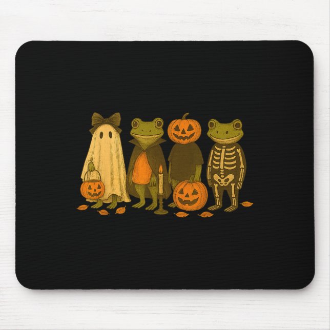 Funny Cute Frog Halloween Costumes  Mouse Pad (Front)