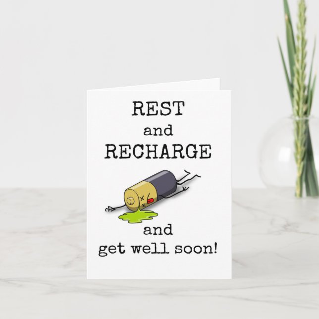 Funny, Cute, Get Well Soon Card (Front)