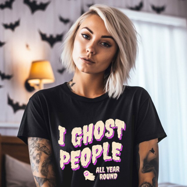 Funny Cute Ghost People Halloween T-Shirt (Creator Uploaded)
