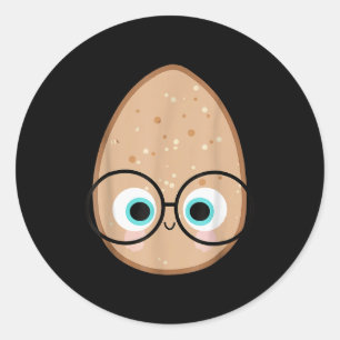Funny Cute Good Egg Teacher Halloween Costume Food Classic Round Sticker