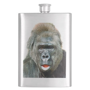 FUNNY CUTE GORILLA HIP FLASK