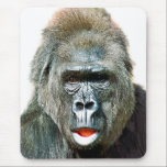 FUNNY CUTE GORILLA MOUSE PAD<br><div class="desc">A beautiful expression on this gorilla's face.</div>