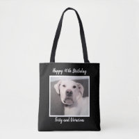 Funny Cute Grumpy White Dog 40th Birthday Black