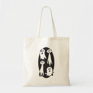 Funny Cute Halloween Ghost Family Tote Bag