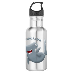 Funny cute Hammerhead shark cartoon 532 Ml Water Bottle