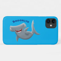 Funny cute Hammerhead shark cartoon