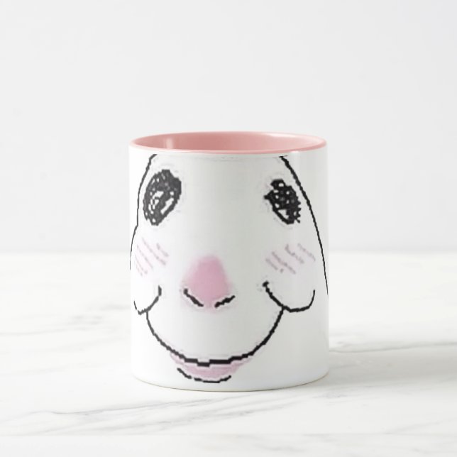 Funny cute hamster pink mug (Center)