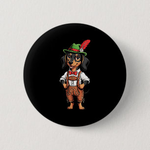 Funny Cute Hat Dog German Beer Party Men Women 6 Cm Round Badge