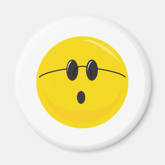 funny cute hippie face magnet
