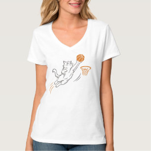Funny Cute Hoops Cat T-Shirt