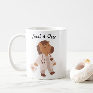 Funny Cute Kawaii Veterinarian Humour Animal Care Coffee Mug