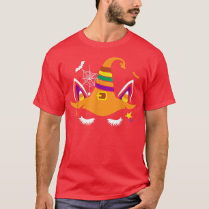 Funny Cute Kids Witch Unicorn Halloween Costume Fo T-Shirt