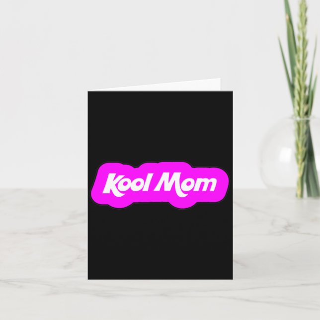 Funny cute kool mum mummy purple cloud parent  card (Front)