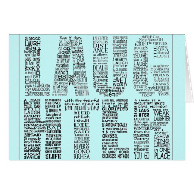 Funny, Cute, Laughter Graphic Art (Front Horizontal)