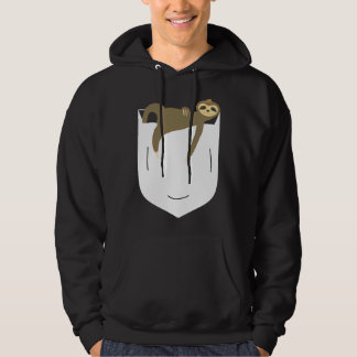 Funny Cute Lazy Sloth Pocket Hoodie