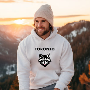 Funny Cute Mocking Toronto Raccoon Light-Color Hoodie