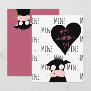 Funny Cute “Only Moooooo” Cow Pun  Card