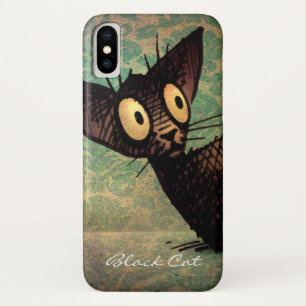 Funny Cute Oriental Shorthair Black Cat Case-Mate iPhone Case