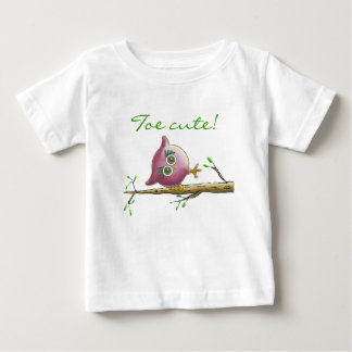 Funny & Cute Owl on a Branch Baby T-Shirt