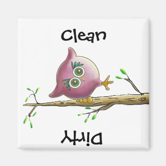 Funny Cute Owl Picture Magnet