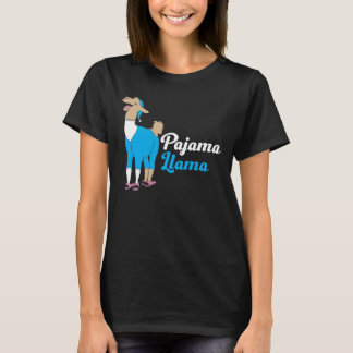 Funny Cute Pajama Llama Bed Time T-Shirt