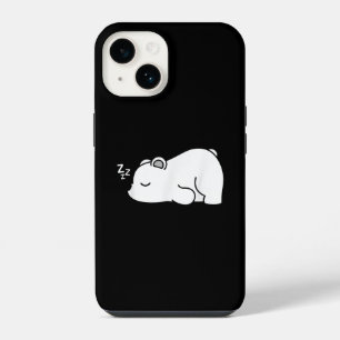 Funny Cute Polar Tired Sleeping Arctic Animal iPhone 14 Case