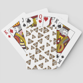 Funny Cute Poop Emoji Pattern Playing Cards