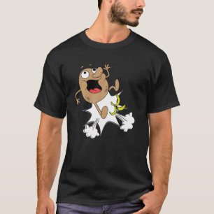 Funny Cute Potato Slipping T-Shirt