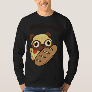 Funny Cute Pug Baguette Classic T-Shirt 124