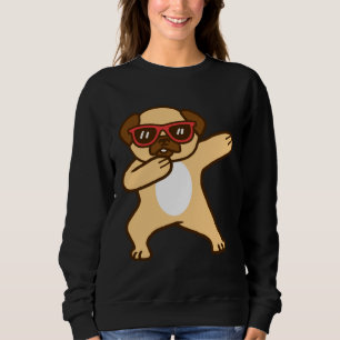 Funny Cute Pug Dog Dabbing Apparel Essential T-Shi Sweatshirt