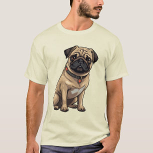 Funny Cute Pug Puppy Dog Design for Pug Lovers Dog T-Shirt