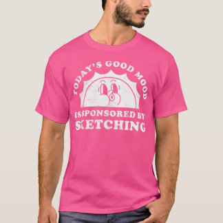 Funny Cute Retro Vintage Sketching Or Drawing T-Shirt