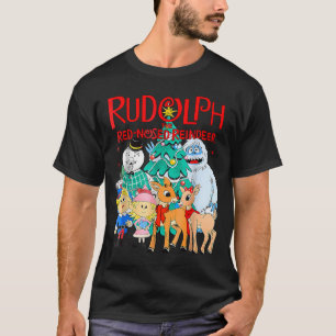 Funny Cute Rudolph The Red Nosed Reindeer Christma T-Shirt