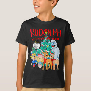 Funny Cute Rudolph The Red Nosed Reindeer Christma T-Shirt