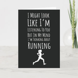 Funny Cute Running Cards Runner Exercise For Her