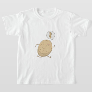 Funny Cute Running Potato by somoh T-Shirt