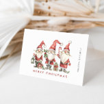 Funny Cute Santa Gnomes Christmas Corporate Holiday Card<br><div class="desc">Surprise and bring joy to your close ones and make the celebration unforgettable.
For further customisation,  please click the "customise further" link and use our design tool to modify this template.</div>