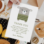 Funny cute sheep animal. Kids birthday zoo farm Thank You Card<br><div class="desc">Cute kids or baby Thank You Card with funny cartoon sheep for zoo farm birthday party.</div>
