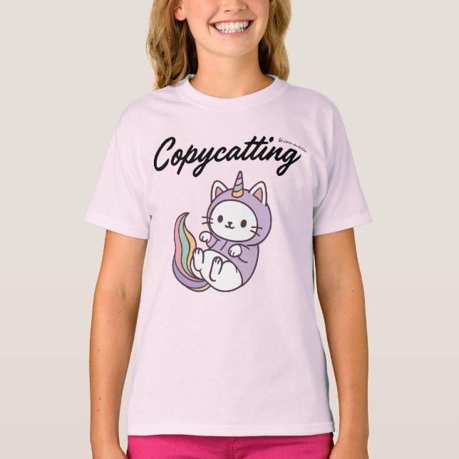 Funny Cute simple design for cat lover T-Shirt (Front)