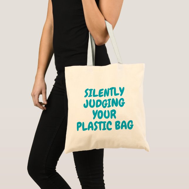 Funny Cute Simple Stylish Modern Minimal Monogram  Tote Bag (Front (Product))