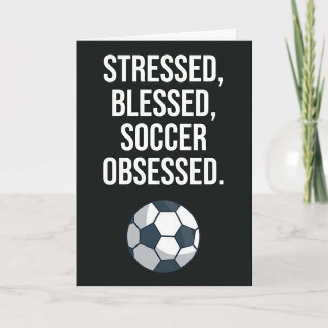 Funny Cute Soccer Cards Children Sports Kids Boy   (Front)