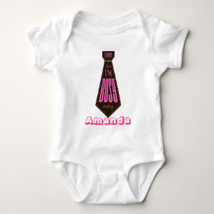 Funny Cute Suit Tie Executive Baby Bodysuit