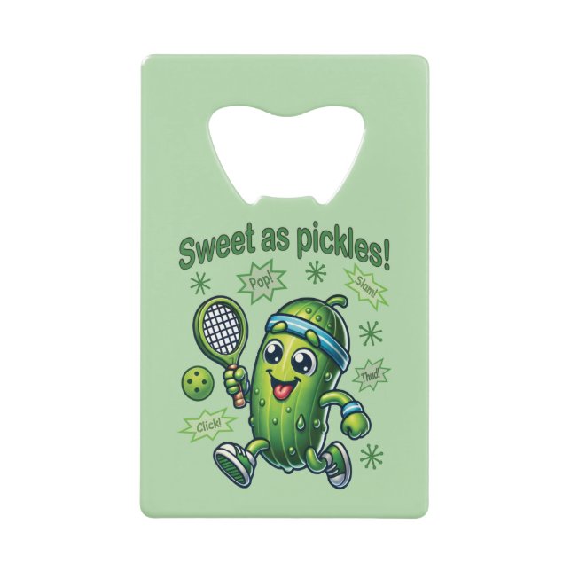 Funny Cute Sweet as Pickles Pickleball (Front)