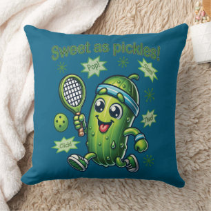 Funny Cute Sweet as Pickles Pickleball Cushion