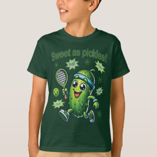 Funny Cute Sweet as Pickles Pickleball T-Shirt