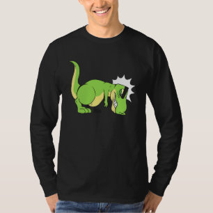 Funny Cute T Rex Hates Push Ups T-Shirt